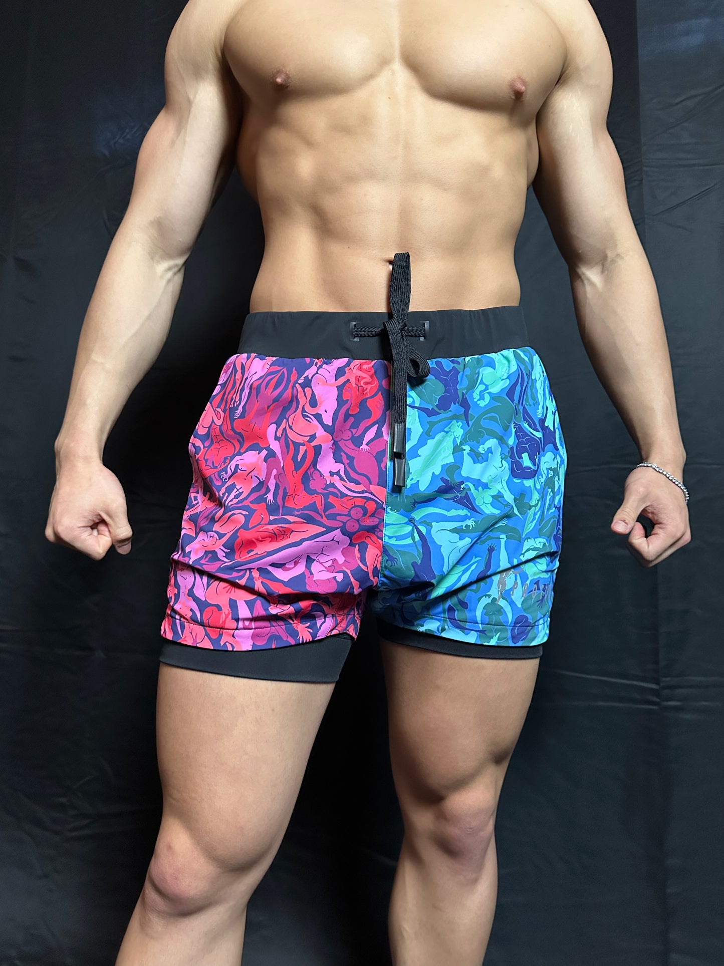 "Arctic Passion" - Camo Compression Shorts