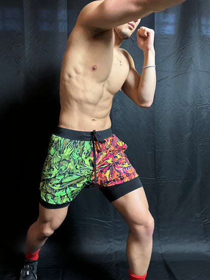 "Jungle Madness" - Camo Compression Shorts