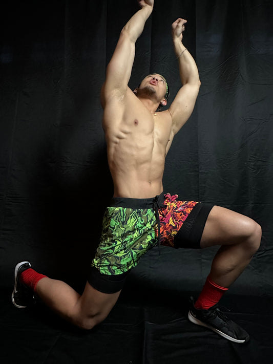 "Jungle Madness" - Camo Compression Shorts